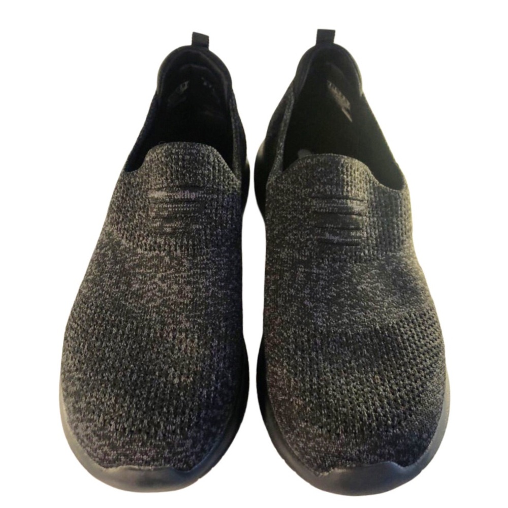Skechers Charcoal Gray Slip-On Sneakers Sz 8.5 - Picture 2 of 7